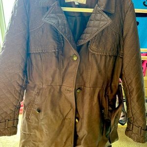 Jessica Simpson leather jacket.  Worn twice,. Picture’s don’t do it justice.